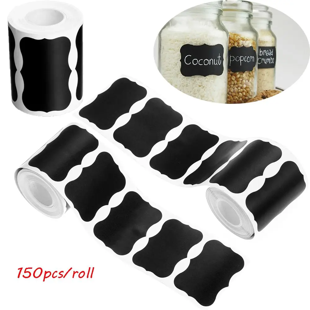 150pcs/roll Kitchen Chalkboard Home Jam Jar Marker Pen Labels Stickers Bottle Tags Blackboard Label
150pcs/roll Kitchen Chalkboard Home Jam Jar Marker Pen Labels Stickers Bottle Tags Blackboard Label