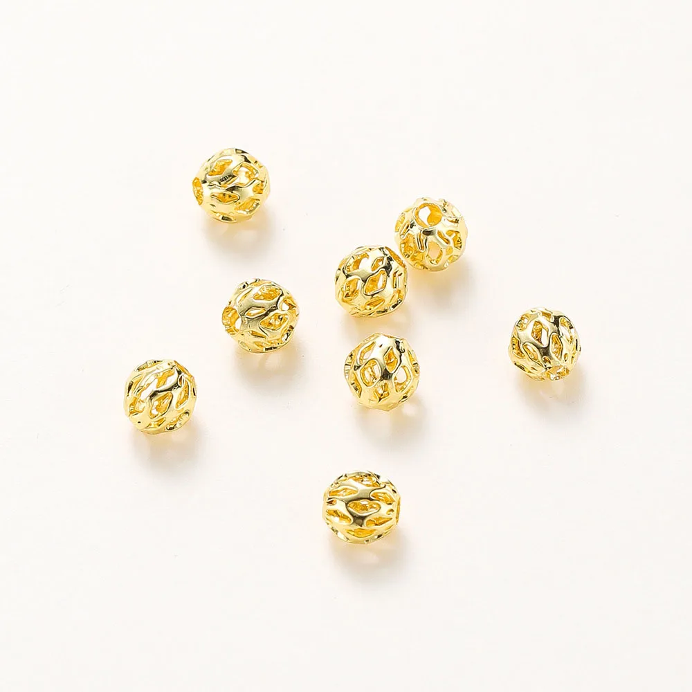 4MM 5MM 6MM 14K 18K Gold Color Plated Brass Hollow Flower Spacer Beads Bracelet Beads High Quality Jewelry Accessories
4MM 5MM 6MM 14K 18K Gold Color Plated Brass Hollow Flower Spacer Beads Bracelet Beads High Quality Jewelry Accessories