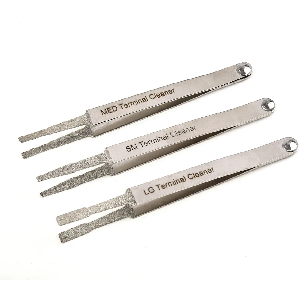 For Spade Terminals Cleaning Tool Tweezer For Cleaning Flat Pin Remove Corrosion,Extend Harness Life Spade 3pcs Connector
For Spade Terminals Cleaning Tool Tweezer For Cleaning Flat Pin Remove Corrosion,Extend Harness Life Spade 3pcs Connector