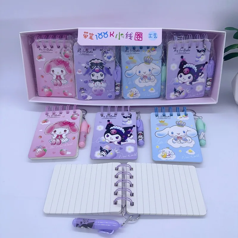 Sanrio New Cute Cartoon Coil Book Student A7 Portable Notebook Children'S Creative Flip Book With Pen Stationery Mixed Wholesale
Sanrio New Cute Cartoon Coil Book Student A7 Portable Notebook Children'S Creative Flip Book With Pen Stationery Mixed Wholesale
