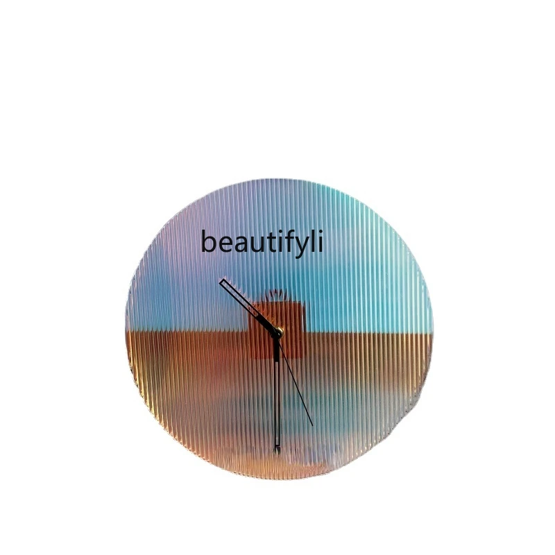 yj Acrylic Wall Clock Simple Magic Color Corrugated Living Room Decoration Fashion Design round Clock
yj Acrylic Wall Clock Simple Magic Color Corrugated Living Room Decoration Fashion Design round Clock