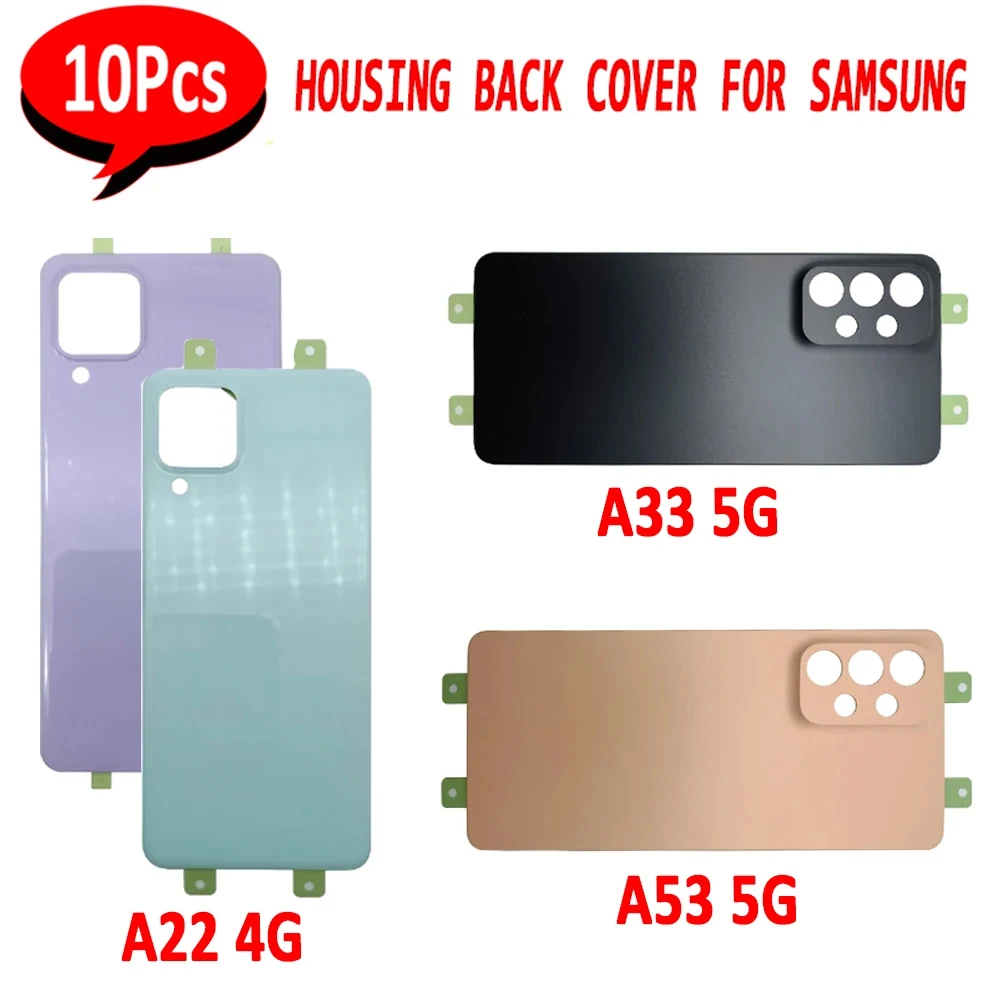 10Pcs,NEW Phone Housing Case Replacement Rear Door Battery Back Cover For Samsung A32 A22 A225F 4G A33 A336B 5G A53 A536B 5G A52
10Pcs,NEW Phone Housing Case Replacement Rear Door Battery Back Cover For Samsung A32 A22 A225F 4G A33 A336B 5G A53 A536B 5G A52
