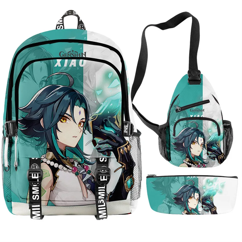 3pcs/set Genshin Impact QiQi Merch 3D Print Men Women Backpack Oxford School Bag Hip hop Teenager Child Bag Travel Backpack
3pcs/set Genshin Impact QiQi Merch 3D Print Men Women Backpack Oxford School Bag Hip hop Teenager Child Bag Travel Backpack