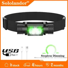 L2 XPG2 LED Mini Headlamp High Power White Green Headlight 18650 Rechargeable USB Type-C Torch Camping Hunting Flashlight Lamp
L2 XPG2 LED Mini Headlamp High Power White Green Headlight 18650 Rechargeable USB Type-C Torch Camping Hunting Flashlight Lamp