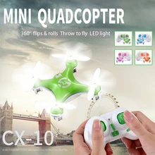 

Mini Dron 2.4g 4CH 6axis RC Remote Control Quadcopter Helicopter Drone CX 10 LED Toy Cheerson Cx-10 Cx10 Gift for Children Gift