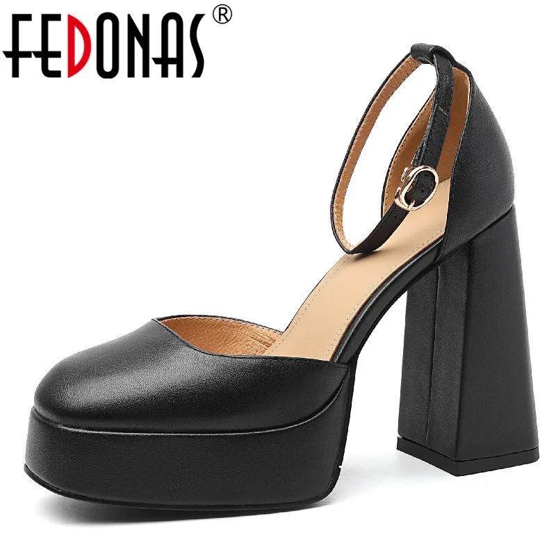 FEDONAS Women Genuine Leather Pumps Fashion Platforms Sandals Genuine Leather Super High Heels Shoes Woman Summer Wedding Party
FEDONAS Women Genuine Leather Pumps Fashion Platforms Sandals Genuine Leather Super High Heels Shoes Woman Summer Wedding Party