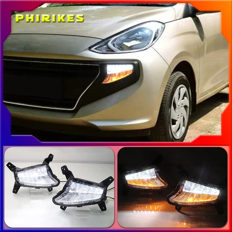 1Pair LED fog lamp for Hyundai Santro 2018 2019 DRL Daytime Running Lights with Yellow Turn signal light drl
1Pair LED fog lamp for Hyundai Santro 2018 2019 DRL Daytime Running Lights with Yellow Turn signal light drl