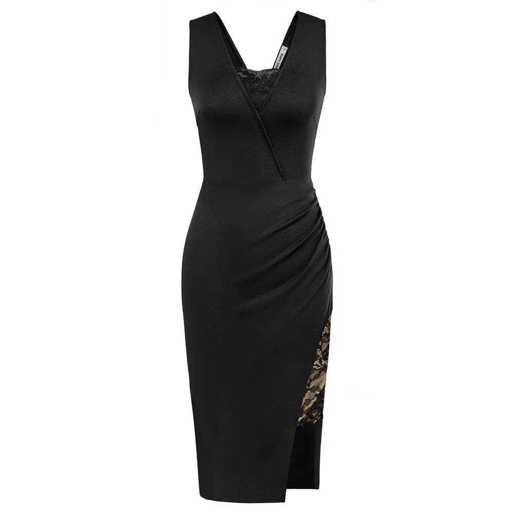 GK Dress Women Front Slit Party Dress Sleeveless Lace Elegant V-Neck V-Back Ruched Bodycon Dress Office Lady Dresses 2023
GK Dress Women Front Slit Party Dress Sleeveless Lace Elegant V-Neck V-Back Ruched Bodycon Dress Office Lady Dresses 2023