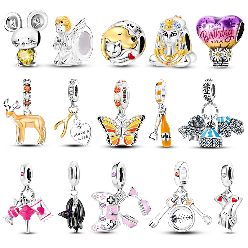 925 Sterling Silver Various Shapes Charm Beads For Pandora 925 Original Bracelet Women Silver Pendant Bead Jewelry 2022 New Gift
925 Sterling Silver Various Shapes Charm Beads For Pandora 925 Original Bracelet Women Silver Pendant Bead Jewelry 2022 New Gift
