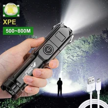 Flashlight Strong Work Light USB Rechargeable Xenon Lights Camping LED Luminous Waterproof Torch Lamp Night Outdoor Flash Light
Flashlight Strong Work Light USB Rechargeable Xenon Lights Camping LED Luminous Waterproof Torch Lamp Night Outdoor Flash Light