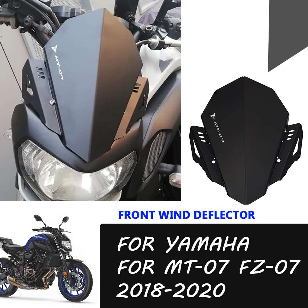 

Motorcycle Accessories Windshield Windscreen Wind Deflectors Fairing Guard For YAMAHA MT07 MT-07 FZ-07 FZ07 2018 2019 2020 Parts