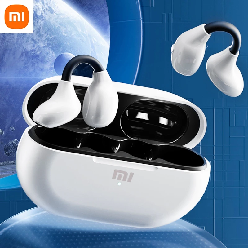 

Xiaomi Wireless Earphones Mijia New Earclip Bluetooth5.3 Headphones Earring Sports Bone Conduction Earbuds Waterproof Headset