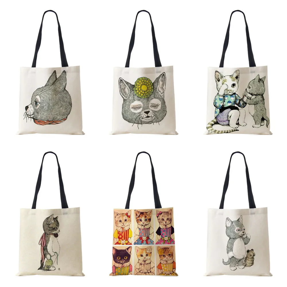 Women Canvas Shoulder Bag Shopper Bear Harajuku Casual Handbag Kawaii Eco Reused Large Capacity Travel Tote Books Bag
Women Canvas Shoulder Bag Shopper Bear Harajuku Casual Handbag Kawaii Eco Reused Large Capacity Travel Tote Books Bag