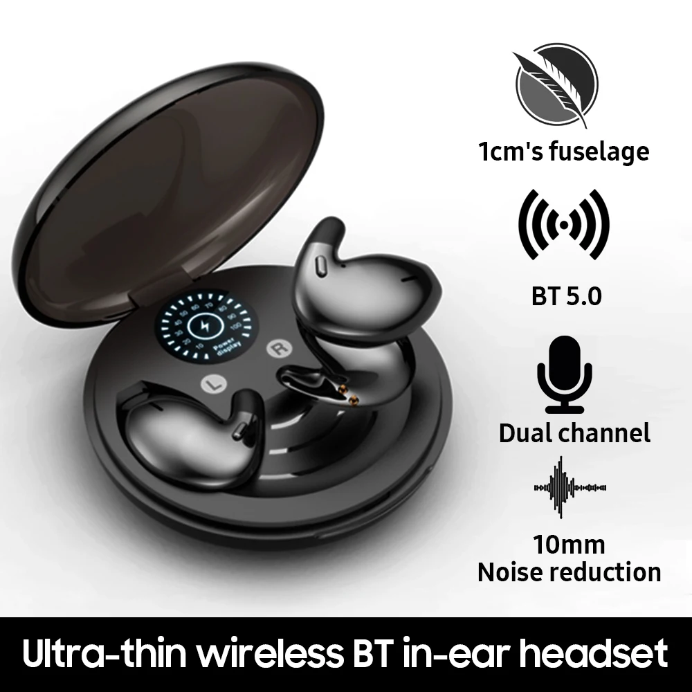 TWS Invisible Sleep Wireless Earphones Bluetooth 5.0 Hidden Earbuds Waterproof Noise Cancelling Headset Touch Control Headphones
TWS Invisible Sleep Wireless Earphones Bluetooth 5.0 Hidden Earbuds Waterproof Noise Cancelling Headset Touch Control Headphones