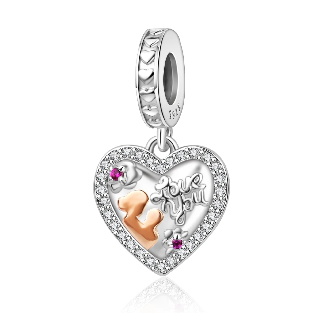 Original 925 Sterling Silver Mother Daughter Dependent Love You Love Charm Fit Pandora Bracelet Women's Banquet Accessories
Original 925 Sterling Silver Mother Daughter Dependent Love You Love Charm Fit Pandora Bracelet Women's Banquet Accessories