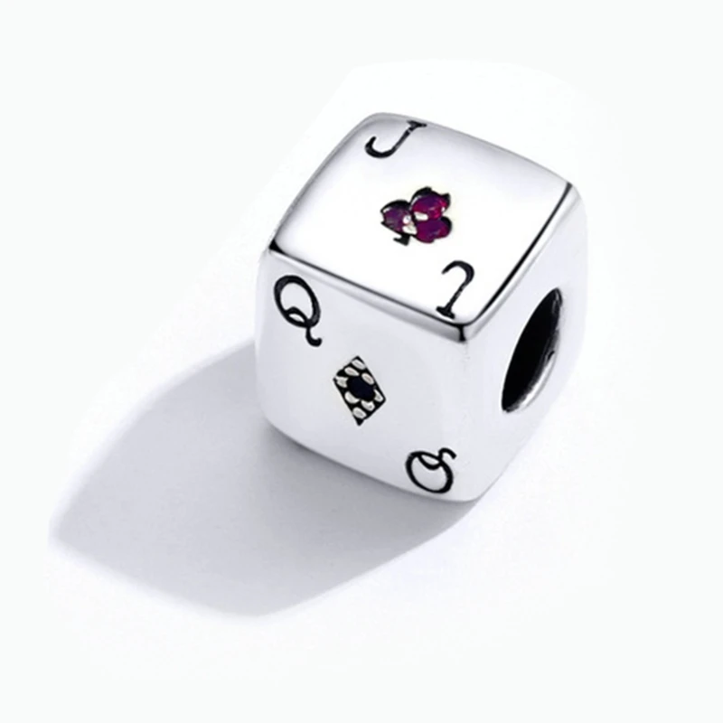 Lucky Dice-Magic Poker Dice-Silver-925 Square Cube Dice-Charm for Bracelet-Decor
Lucky Dice-Magic Poker Dice-Silver-925 Square Cube Dice-Charm for Bracelet-Decor