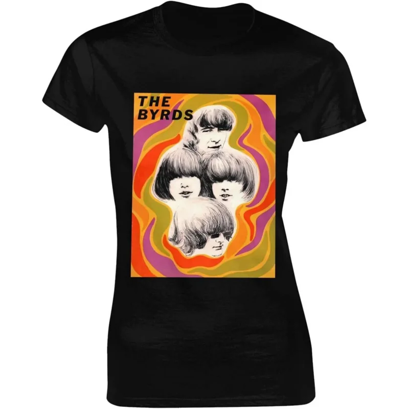 The band Byrds shirt WOMEN'S cotton crew neck short sleeve T-shirt fashion versatile top black
The band Byrds shirt WOMEN'S cotton crew neck short sleeve T-shirt fashion versatile top black