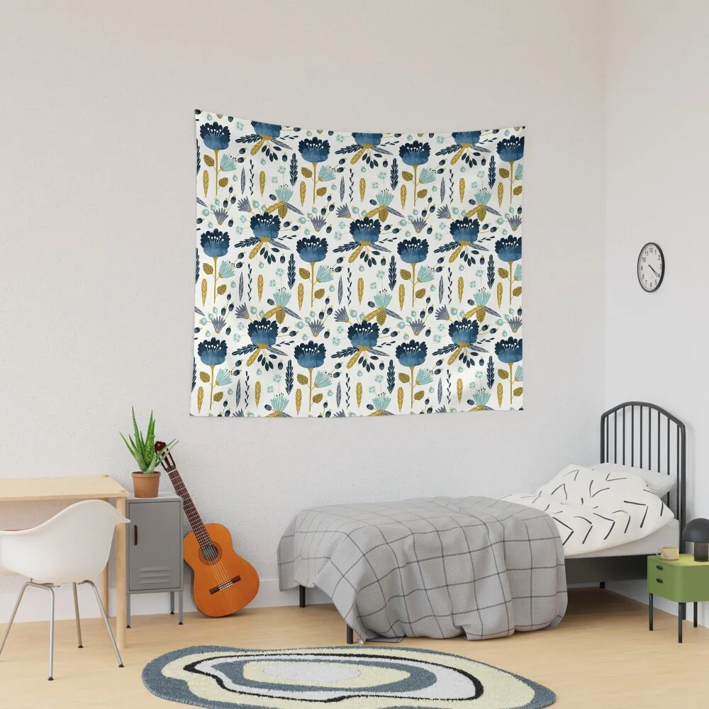 Blue and yellow floral watercolor Tapestry Decoration Home Aesthetics For Room Wallpaper Bedroom Tapestry
Blue and yellow floral watercolor Tapestry Decoration Home Aesthetics For Room Wallpaper Bedroom Tapestry