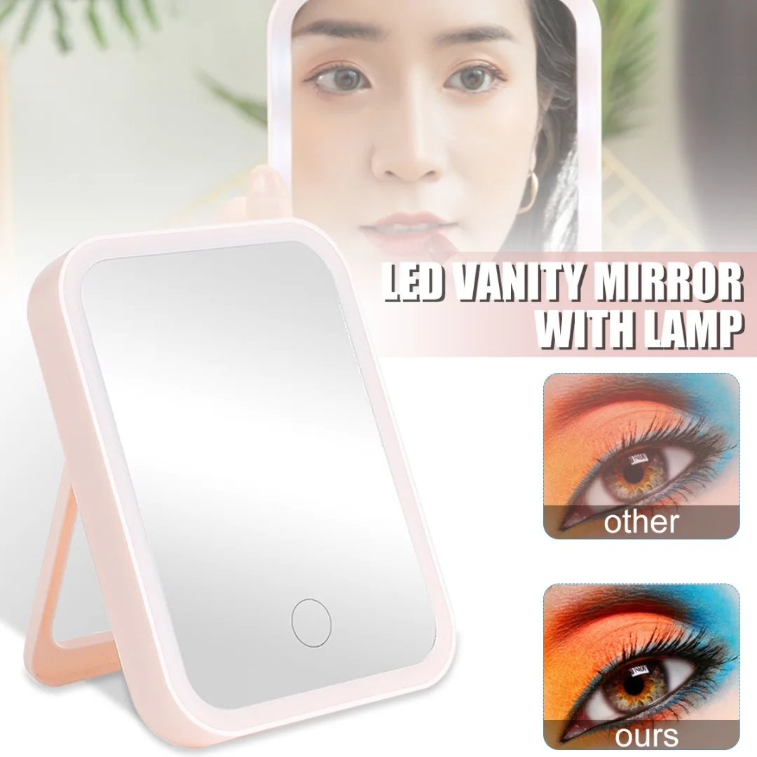 LED Makeup Mirror Touch Screen Cosmetic Travel USB Rechargeable Portable Compact and Portable Folding Design Adjustable Angles
LED Makeup Mirror Touch Screen Cosmetic Travel USB Rechargeable Portable Compact and Portable Folding Design Adjustable Angles