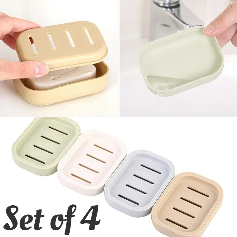 4 PCS Soap Holder,Travel Soap Container with Lid,Portable Case,Leakproof Box with Perforations,Soap Dishes Traveling,Camping,Gym
4 PCS Soap Holder,Travel Soap Container with Lid,Portable Case,Leakproof Box with Perforations,Soap Dishes Traveling,Camping,Gym