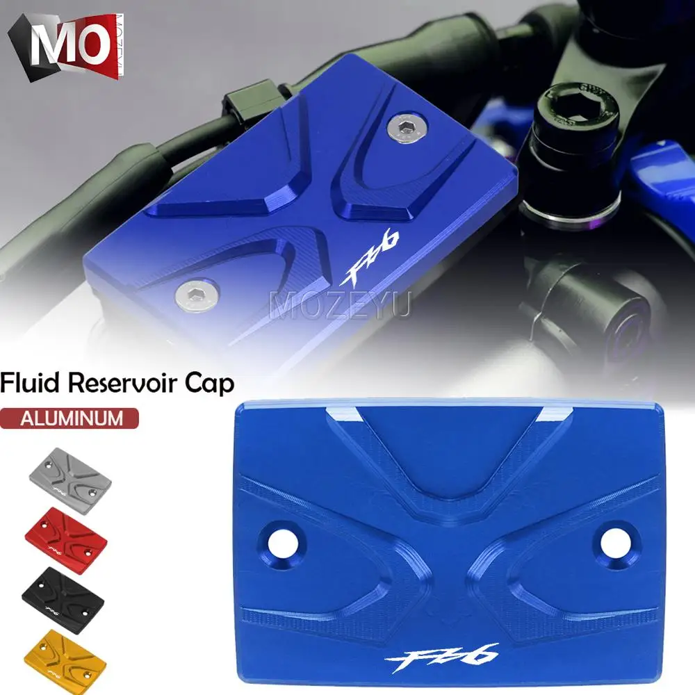 

Motorcycle Front Brake Fluid Reservoir Master Cylinder Cover Oil Cap For YAMAHA FZ6 FZ6N FZ6S FZ6R FZ-6 2004-2012 2013 2014 2015