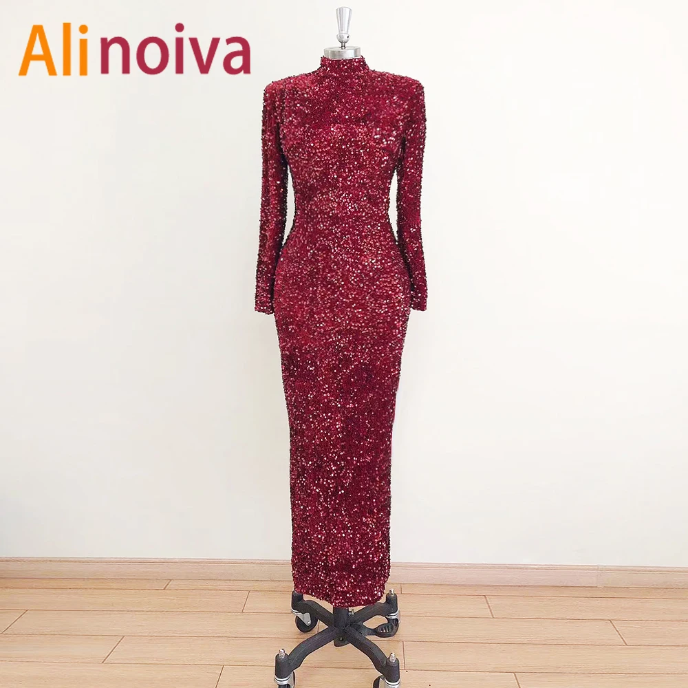 Elegant Evening Night Dresses for Women 2022 Muslim Tea Length High Neck Mermaid Long Sleeves Formal Prom Wedding Party Gowns
Elegant Evening Night Dresses for Women 2022 Muslim Tea Length High Neck Mermaid Long Sleeves Formal Prom Wedding Party Gowns