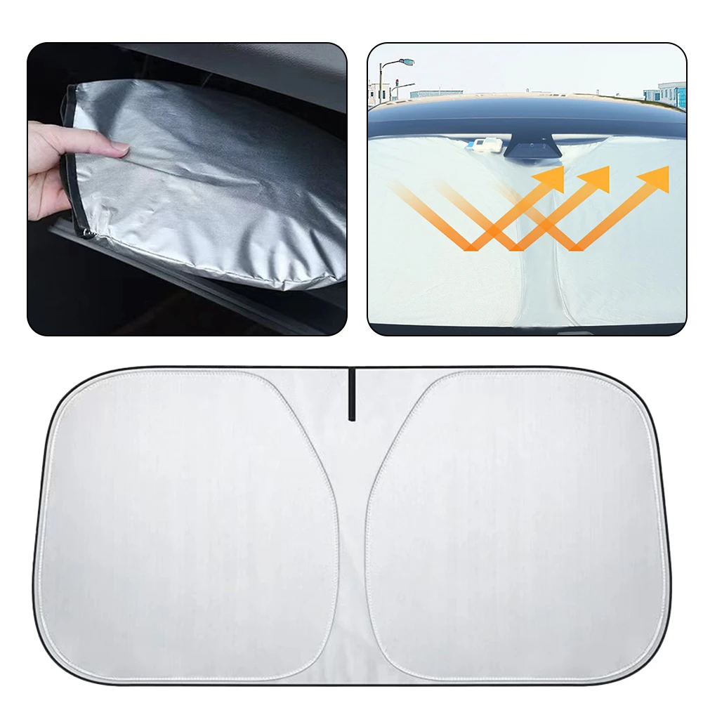 Car Folding Windshield Sunshade Universal Block Sun Visor Shield Foldable Auto Front Window Sunshade Covers Auto Shading
Car Folding Windshield Sunshade Universal Block Sun Visor Shield Foldable Auto Front Window Sunshade Covers Auto Shading