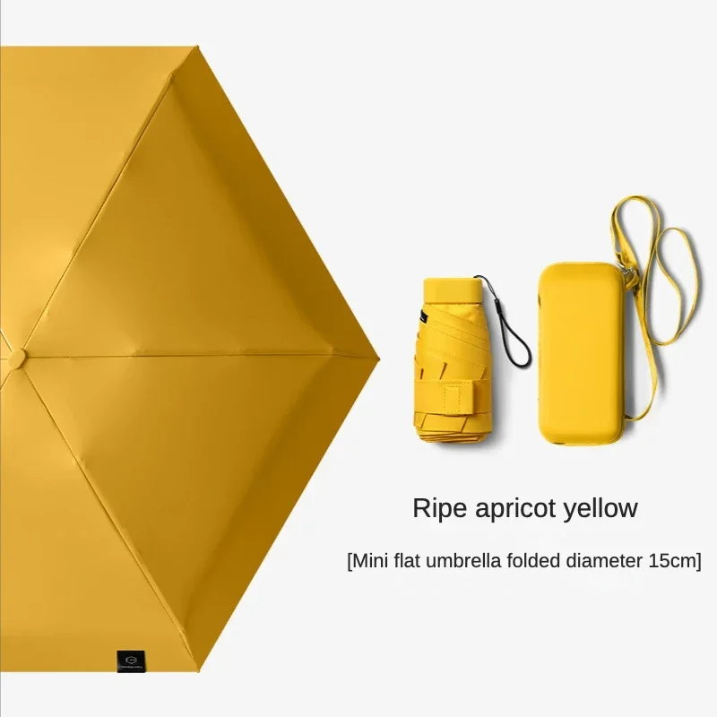 

Mini For Pocket Paraguas Umbrella Card Rain Sun Mujer Protection Light Folding Bag Umbrellas Small Compact Women 6 And