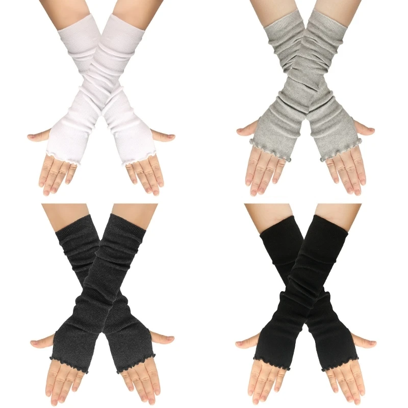 New Half-finger Gloves Stretchy Knitted Over Sleeve Gloves Lengthen Wrist Mittens
New Half-finger Gloves Stretchy Knitted Over Sleeve Gloves Lengthen Wrist Mittens