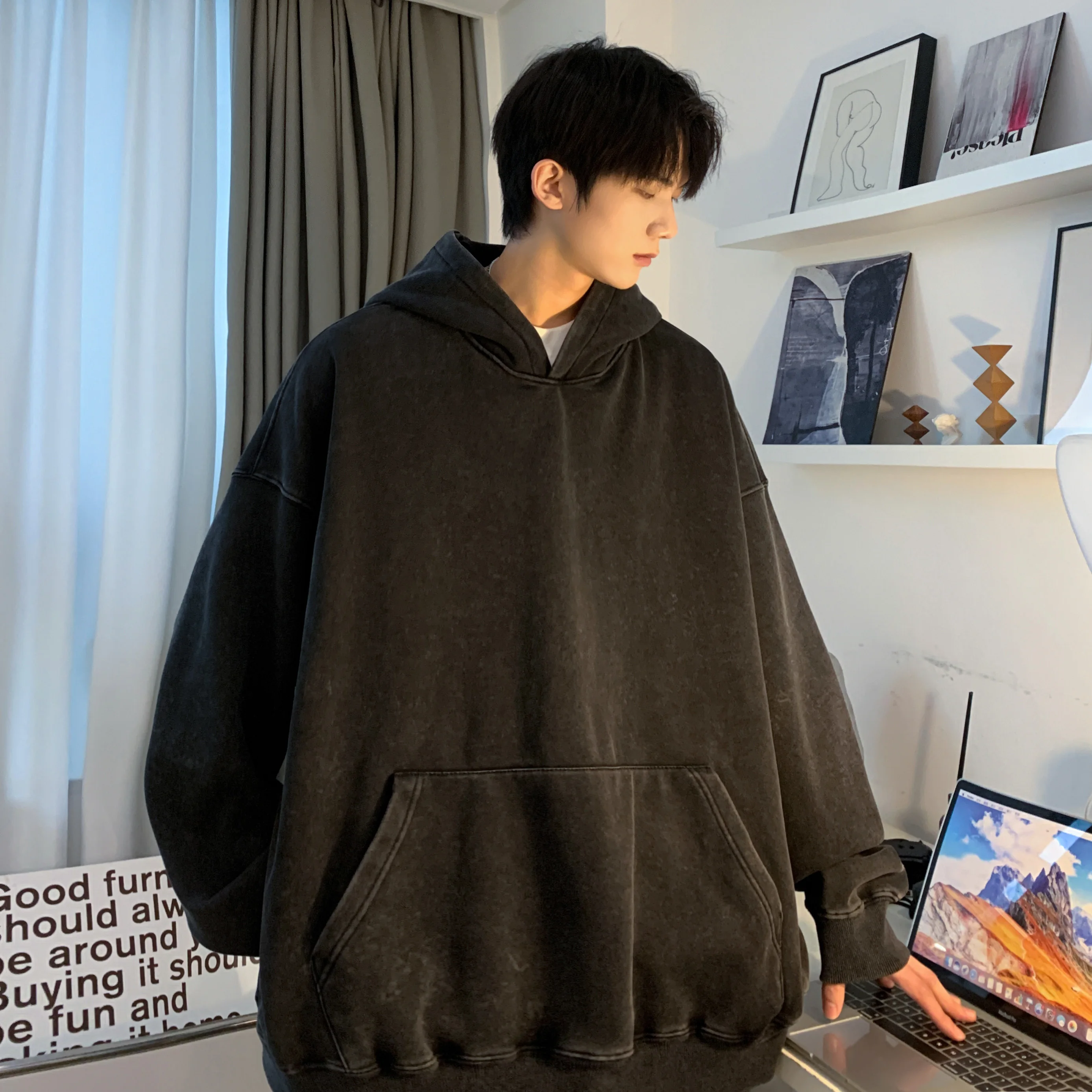Men Hoody Sweatshirts Retro Washed Hoodie Oversized Long Sleeve Hooded Men Streetwear Autumn Solid Casual Hoody Pullovers Tops
Men Hoody Sweatshirts Retro Washed Hoodie Oversized Long Sleeve Hooded Men Streetwear Autumn Solid Casual Hoody Pullovers Tops