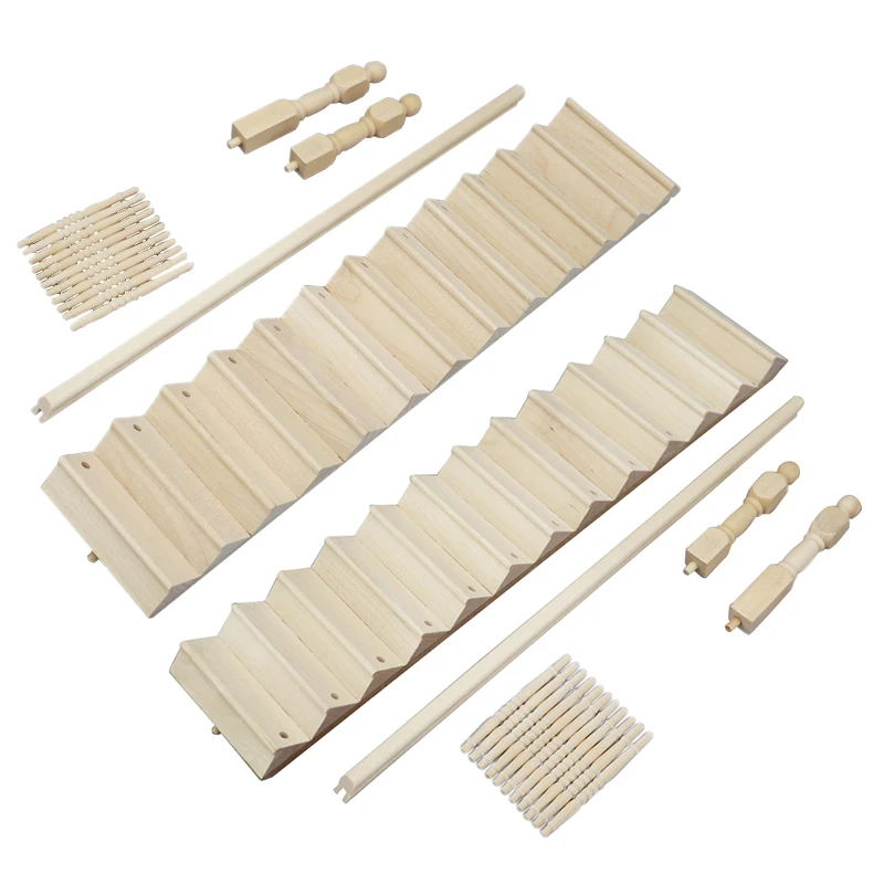 Dollhouse Miniatures,1/12 Wooden Stair Stringer Step Staircase With Handrail Model Doll House Decor Model
Dollhouse Miniatures,1/12 Wooden Stair Stringer Step Staircase With Handrail Model Doll House Decor Model
