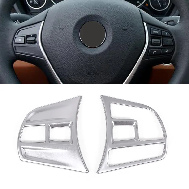 Matte Chrome Interior Accessory Steering Wheel Button Cover Trim For BMW 3 4 Series F30 F34 GT 2014-2017
Matte Chrome Interior Accessory Steering Wheel Button Cover Trim For BMW 3 4 Series F30 F34 GT 2014-2017