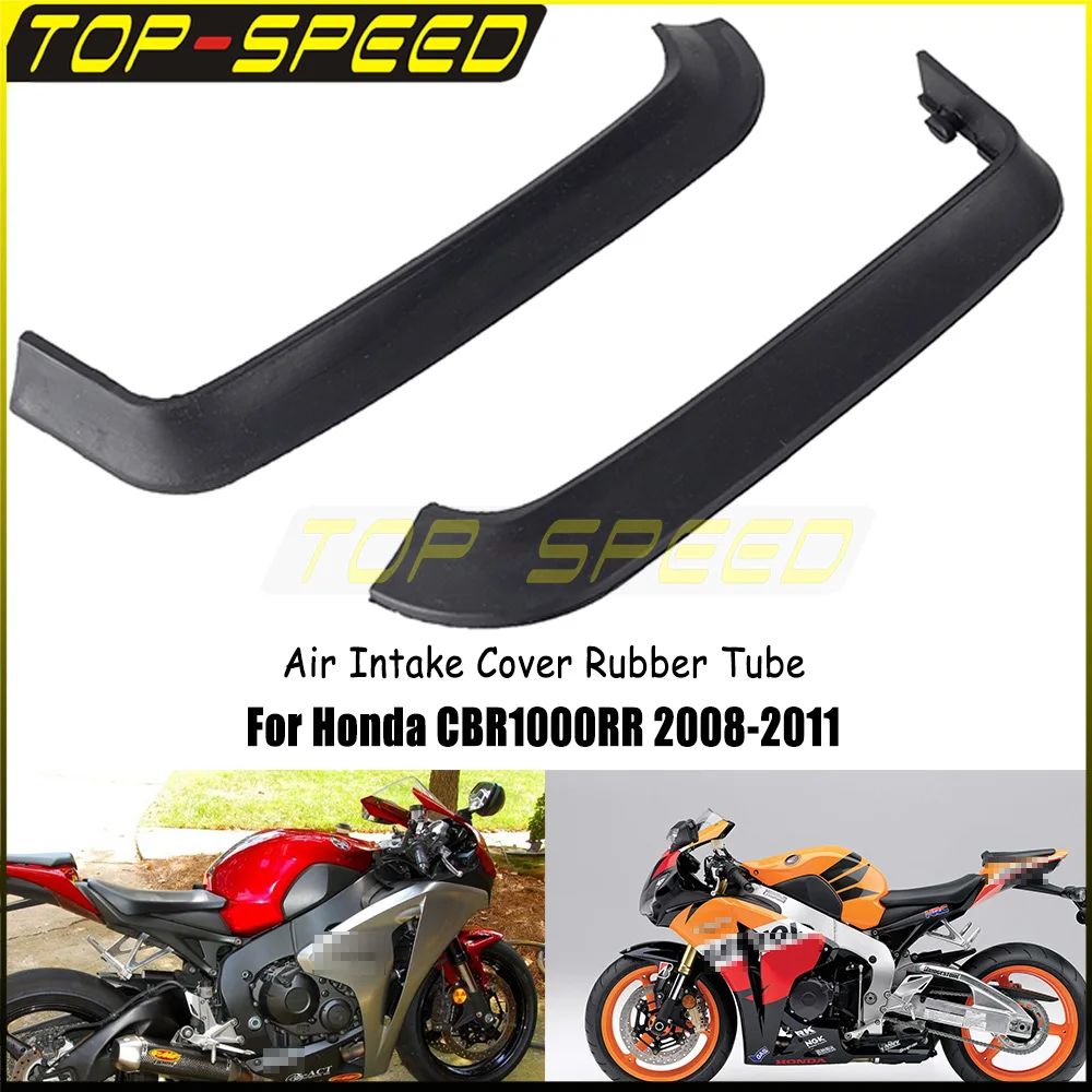 

For Honda CBR 1000RR 2008-2011 CBR 1000 RR CBR1000RR Black Motorcycle Ram Air Intake Rubber Tube Duct Gasket Damper Cover Strip