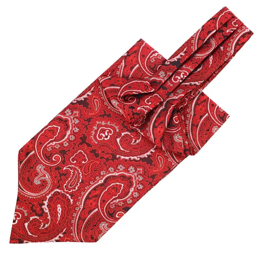 Vintage Men's Cravat Ascot Tie Red Gray Floral Pattern Formal Gentleman Self Tied Silk Scarf Neckties Wedding Party LI01-8
Vintage Men's Cravat Ascot Tie Red Gray Floral Pattern Formal Gentleman Self Tied Silk Scarf Neckties Wedding Party LI01-8