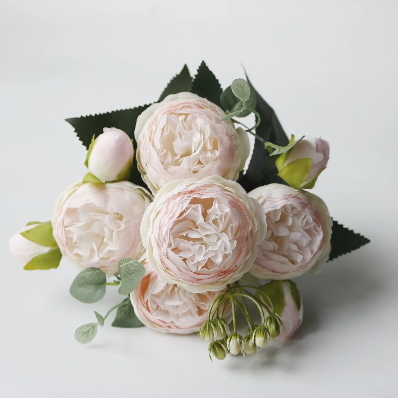 

Нордический домашний декор, букет невесты, свадебный цветок, искусственные Белые пионы, розы, букет, центральные части, свадебные украшения