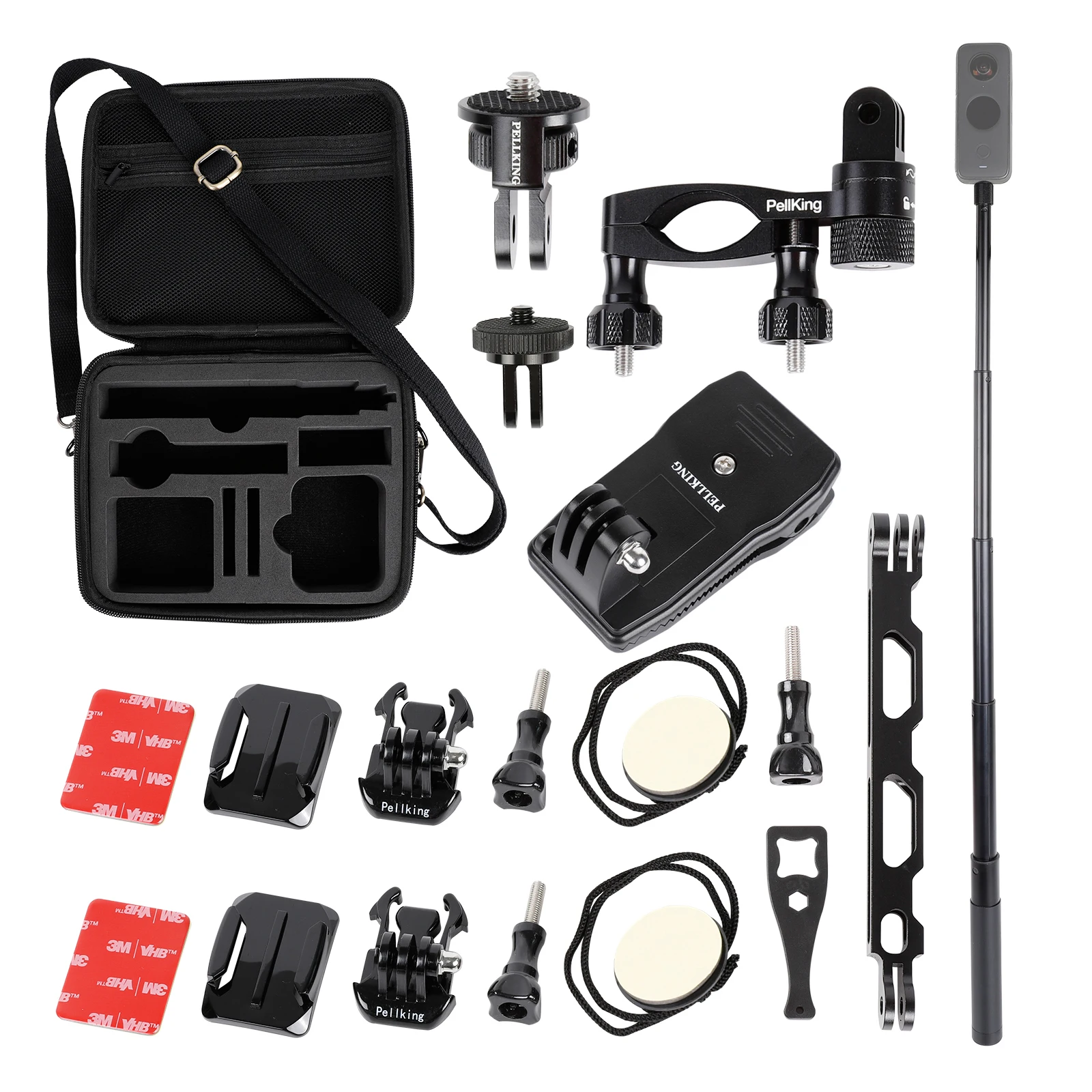 Motorcycle Bike Accessory Bundle for Insta360 ONE X3/X2/X,Carrying Case Selfie Stick Backpack Clip Handlebars Mount Helmet Mount
Motorcycle Bike Accessory Bundle for Insta360 ONE X3/X2/X,Carrying Case Selfie Stick Backpack Clip Handlebars Mount Helmet Mount