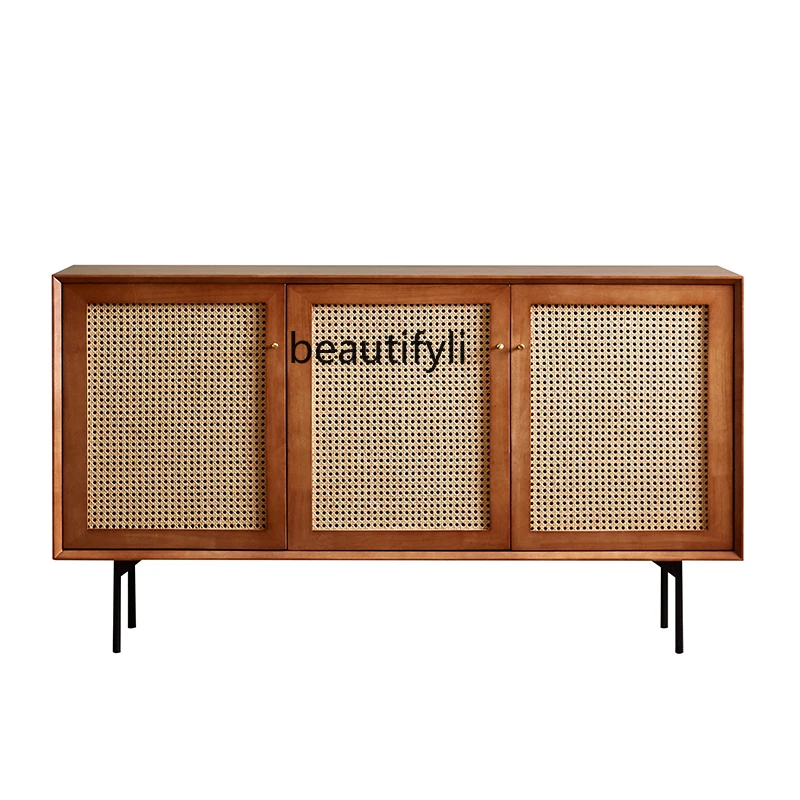 Solid Wood Porch Tea Cabinet Rattan Sideboard TV Cabinet Living Room and Kitchen Storage Chest of Drawers
Solid Wood Porch Tea Cabinet Rattan Sideboard TV Cabinet Living Room and Kitchen Storage Chest of Drawers