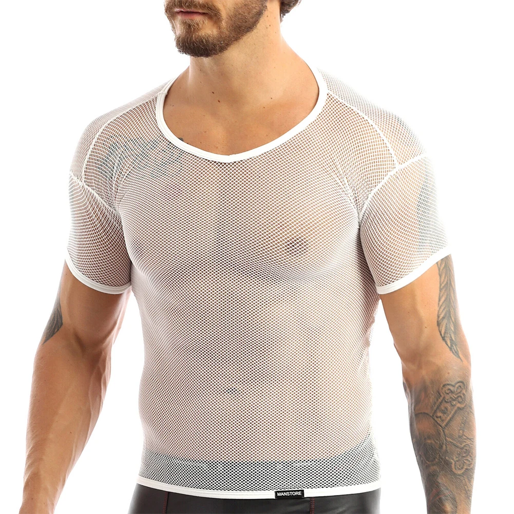 Mens Sexy See Through Tank Vest Mesh Breathable Shirt Fishnet T-Shirt Muscle Crop Top Night Clubwear Party Top Stage Performance
Mens Sexy See Through Tank Vest Mesh Breathable Shirt Fishnet T-Shirt Muscle Crop Top Night Clubwear Party Top Stage Performance