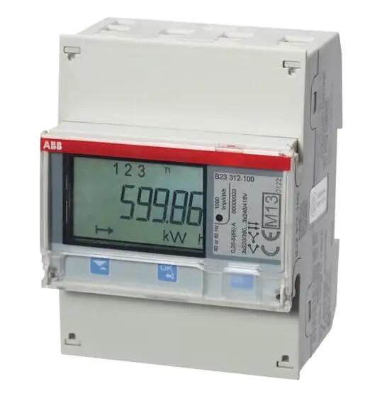 Original ABB Rail Mounted Electricity Meter B23 312-400 Three-phase Electricity Meter
Original ABB Rail Mounted Electricity Meter B23 312-400 Three-phase Electricity Meter