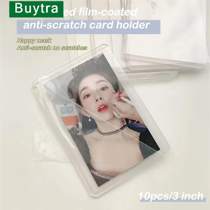 10PCS Korean Style Idol Photocard Sleeves Clear Anti-scratch Plastic Collect Holder Goo Card Set Transparent Thicken Cover
10PCS Korean Style Idol Photocard Sleeves Clear Anti-scratch Plastic Collect Holder Goo Card Set Transparent Thicken Cover