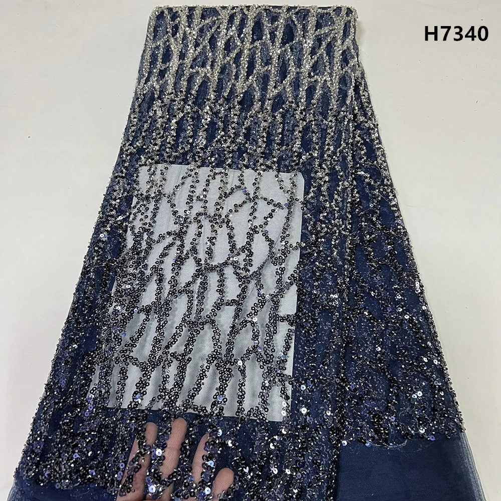 2023 High Quality African Nigerian Tulle Sequins EmbroideryBeads French Lace Fabric Guipure Wedding Party Dress Beaded 5Yards
2023 High Quality African Nigerian Tulle Sequins EmbroideryBeads French Lace Fabric Guipure Wedding Party Dress Beaded 5Yards