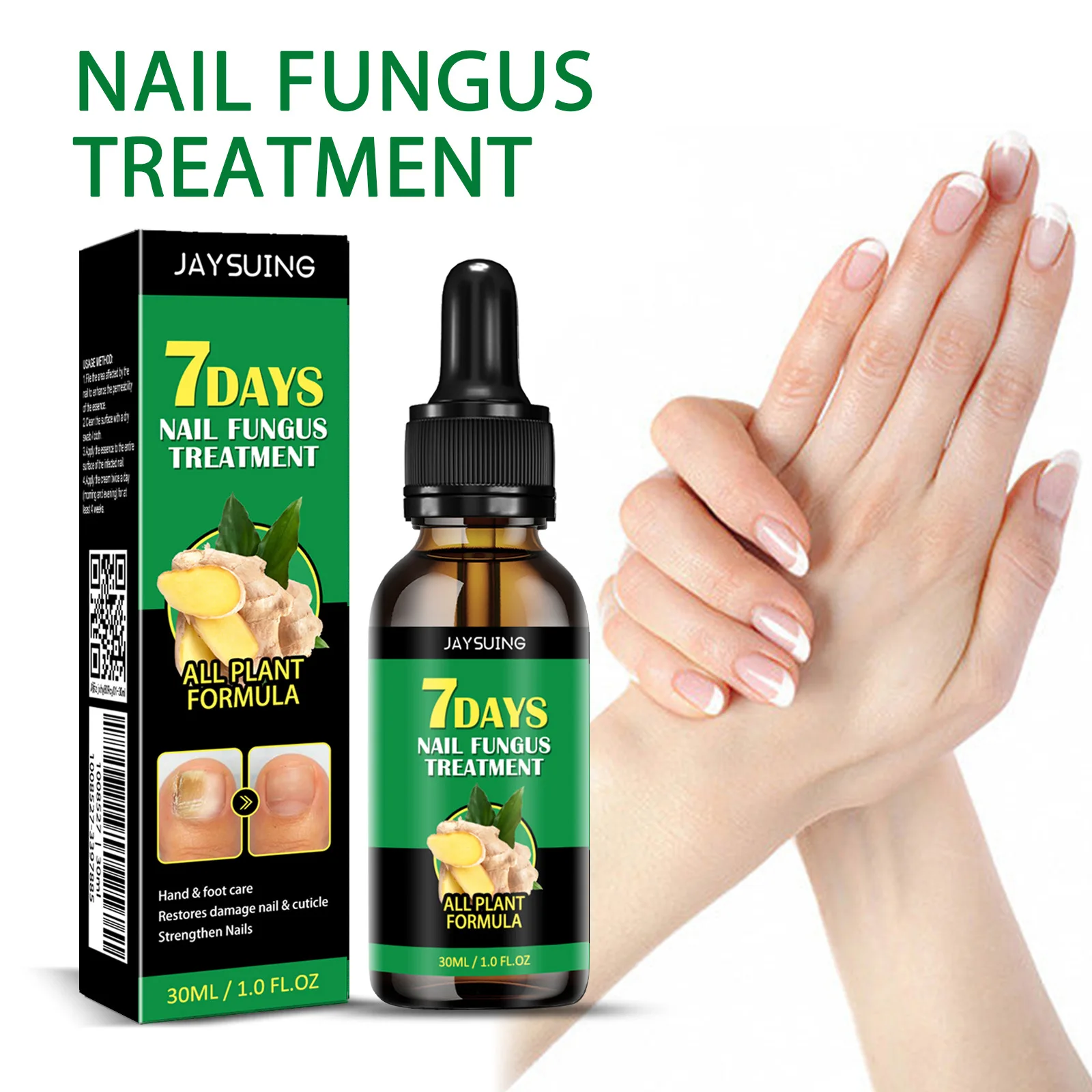 Nail Fungus Treatment Serum Care Hand and Foot Care Removal Repair Gel Anti-infective Onychomycosis Ginger Nail Care Solution
Nail Fungus Treatment Serum Care Hand and Foot Care Removal Repair Gel Anti-infective Onychomycosis Ginger Nail Care Solution