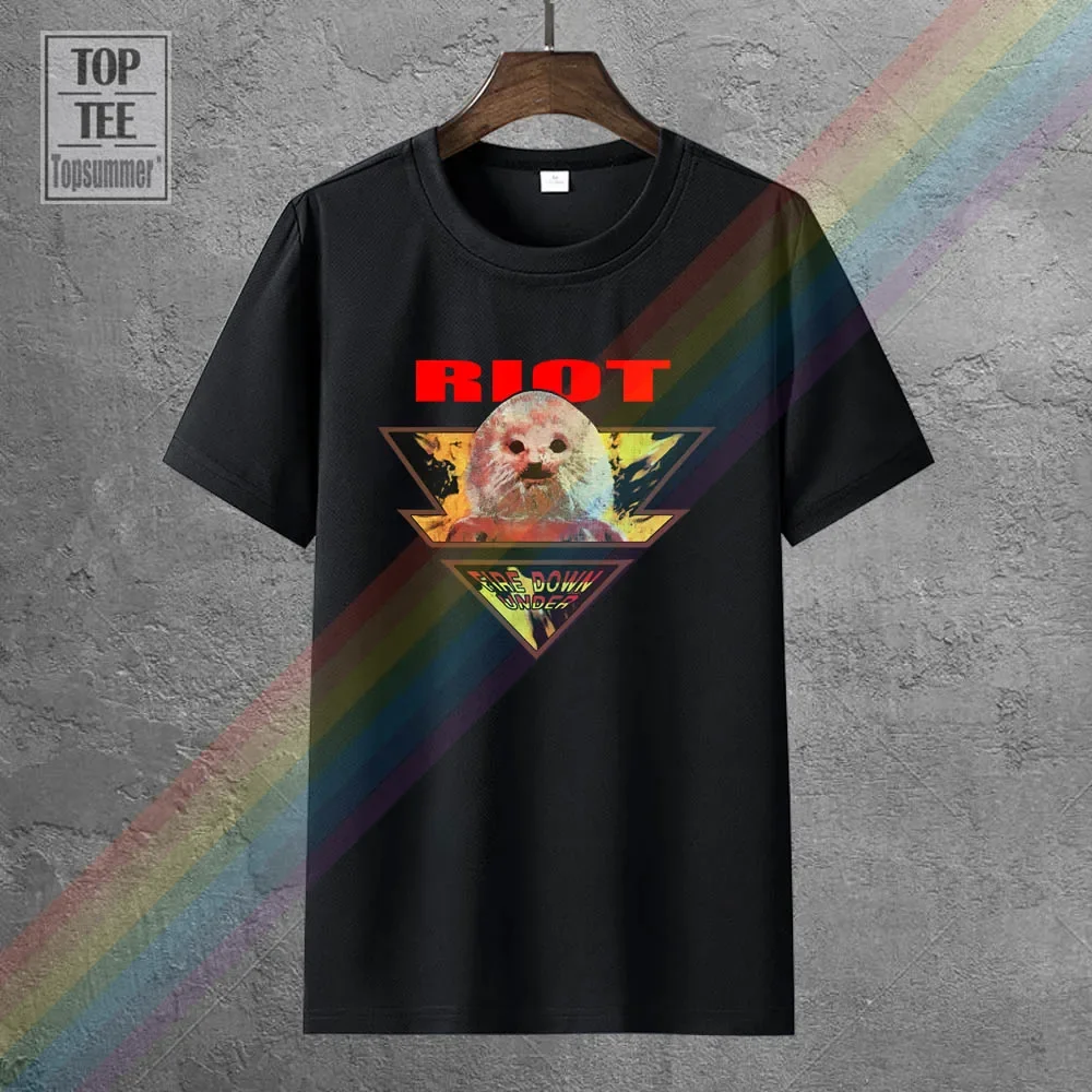 Riot T Shirt Cool Old Band Shirt Retro Black Classic Rock Band Tee Shirt 1-A-094 New Brand-Clothing T Shirts Top Tee
Riot T Shirt Cool Old Band Shirt Retro Black Classic Rock Band Tee Shirt 1-A-094 New Brand-Clothing T Shirts Top Tee