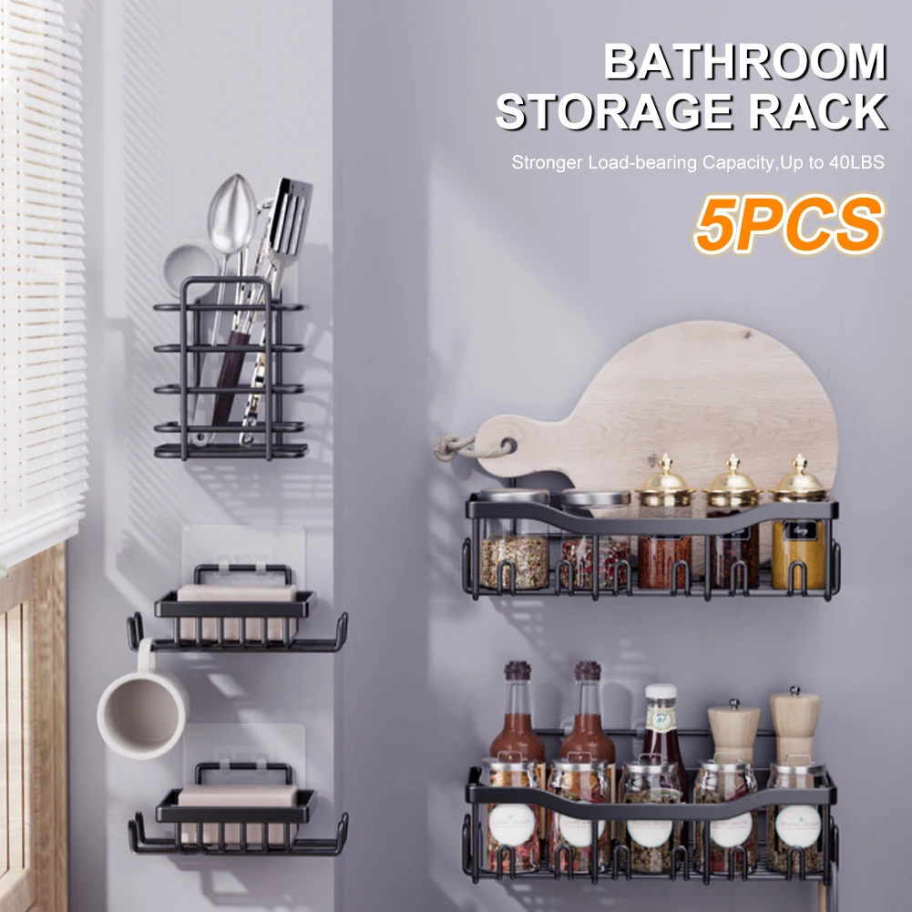 Bathroom Storage Rack Kitchen Organizer Shelves Stainless Steel Shower Caddy Punch Free Self-Adhesive Bathroom Storage Holder
Bathroom Storage Rack Kitchen Organizer Shelves Stainless Steel Shower Caddy Punch Free Self-Adhesive Bathroom Storage Holder
