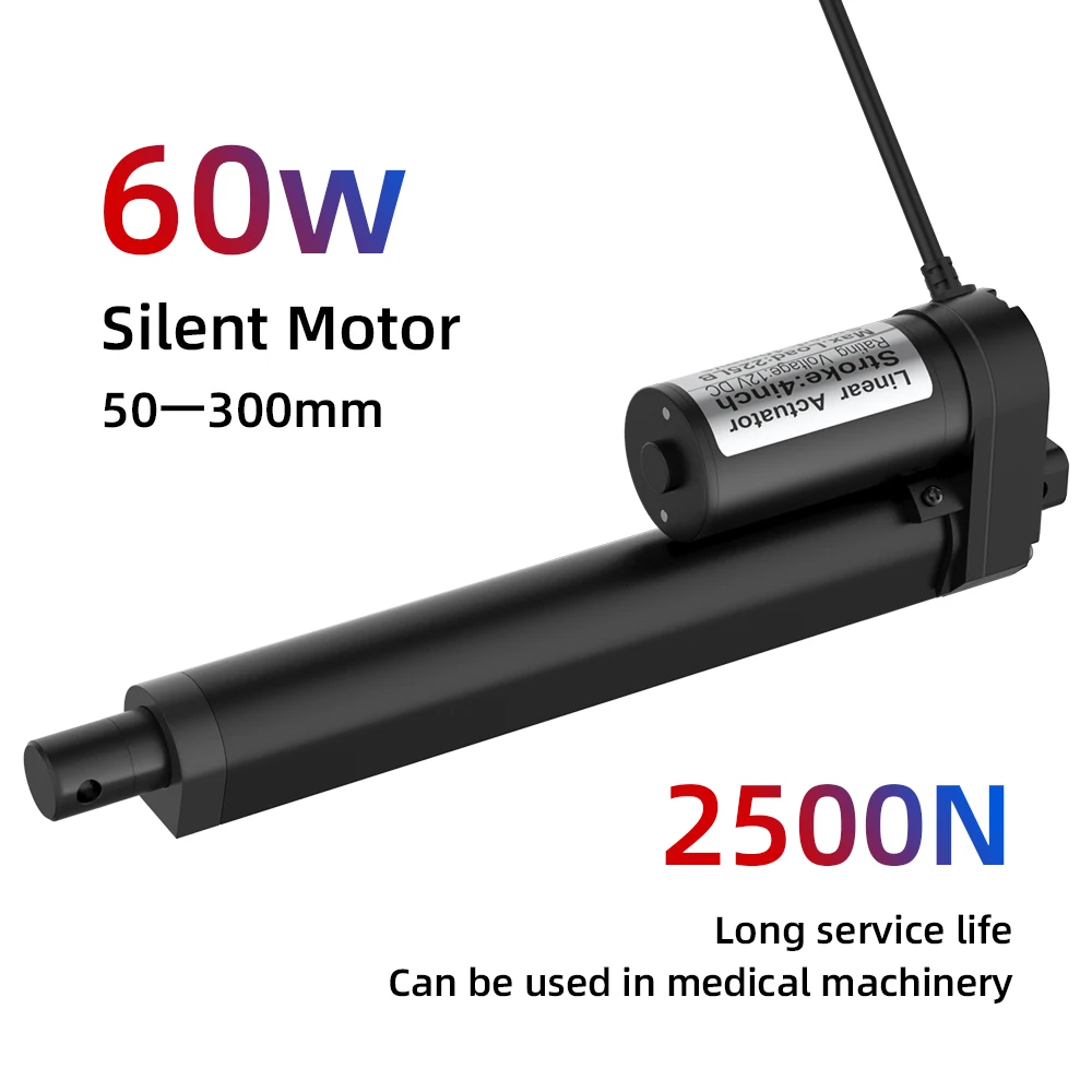 

Linear Actuator 12V Metal Gear Electric Linear Motor for Medical Auto Car Moving Distance Stroke 2Inch 4Inch 6Inch 8Inch 10Inch