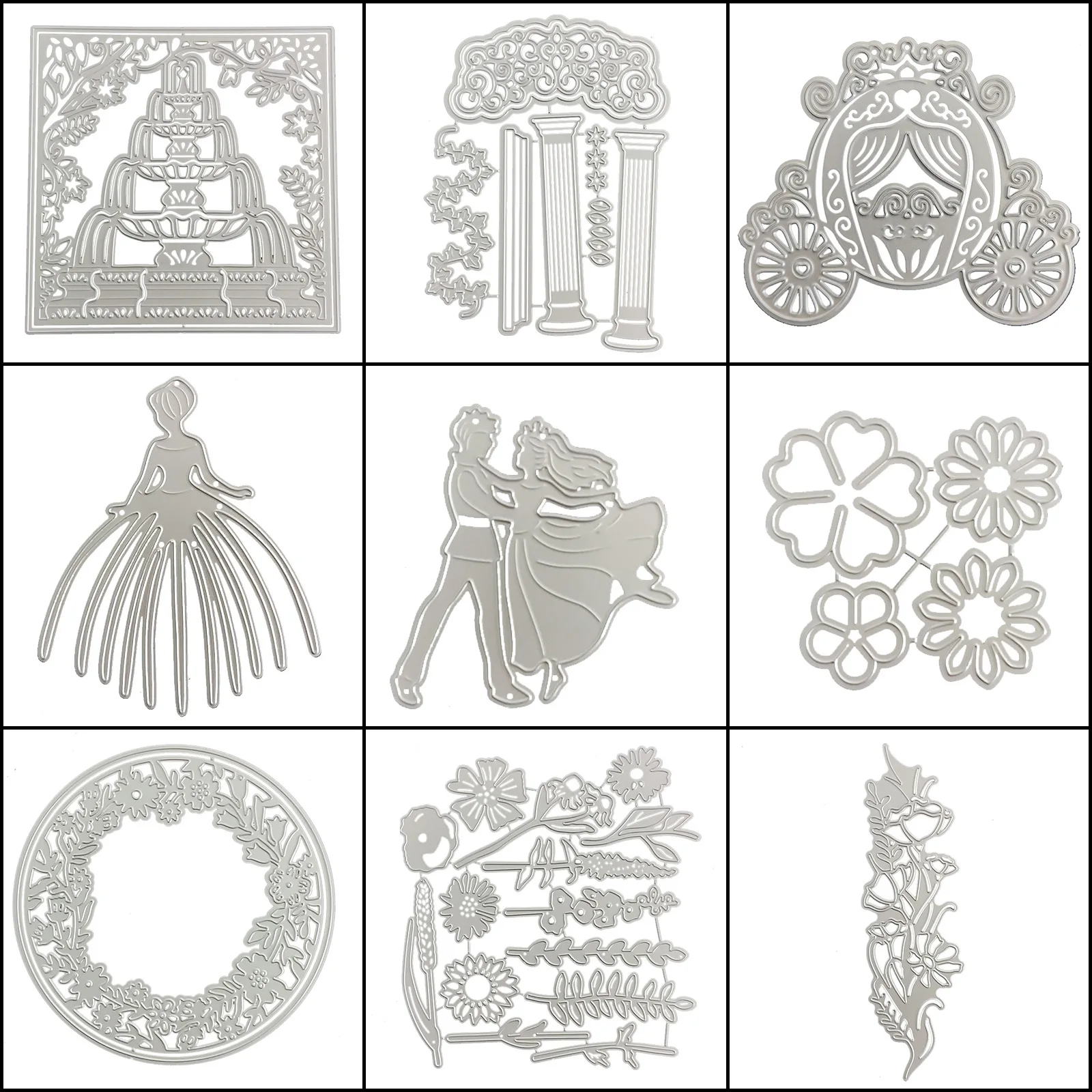 Wedding Metal Cutting Dies Stencils Die Cut DIY Scrapbooking Album Paper Card Decorative Crafts
Wedding Metal Cutting Dies Stencils Die Cut DIY Scrapbooking Album Paper Card Decorative Crafts