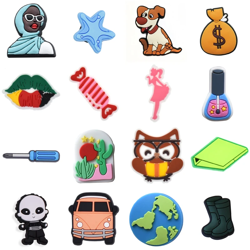 Hot 1Pcs PVC Shoes Charms Accessories Fit Croc Sandals Wristband Garden Clog Buckle Pins Decorations Boys Girls Party Gifts
Hot 1Pcs PVC Shoes Charms Accessories Fit Croc Sandals Wristband Garden Clog Buckle Pins Decorations Boys Girls Party Gifts