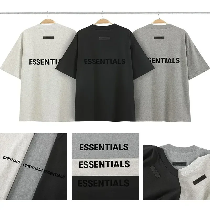 ESSENTIALS Summer Printed Letter Fashion Women's Short Sleeve Brand Designer Unisex High Street Loose T-shirt Fashion Couple Top
ESSENTIALS Summer Printed Letter Fashion Women's Short Sleeve Brand Designer Unisex High Street Loose T-shirt Fashion Couple Top
