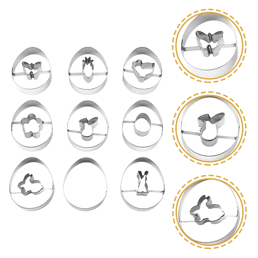 9 Pcs Stainless Steel Cookie Cutters Biscuit Mold Biscuits Egg for Baking Fondant Reusable
9 Pcs Stainless Steel Cookie Cutters Biscuit Mold Biscuits Egg for Baking Fondant Reusable