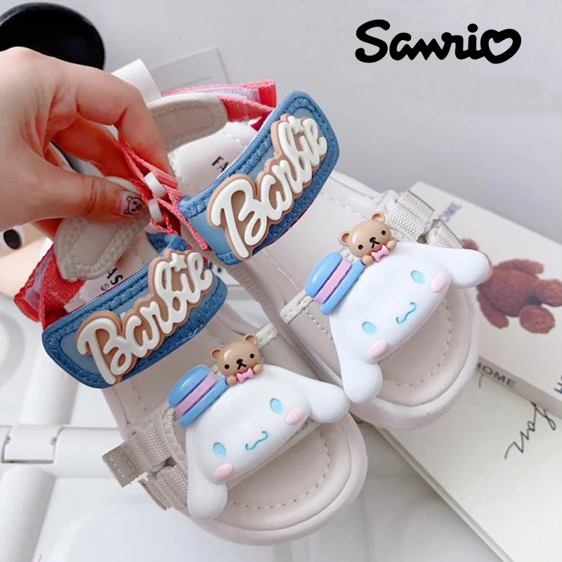 Сандалии Sanrios Cinnamoroll Детские уличные, милые босоножки с мультяшным рисунком, летняя Нескользящая пляжная обувь с мягкой подошвой для студентов
Сандалии Sanrios Cinnamoroll Детские уличные, милые босоножки с мультяшным рисунком, летняя Нескользящая пляжная обувь с мягкой подошвой для студентов